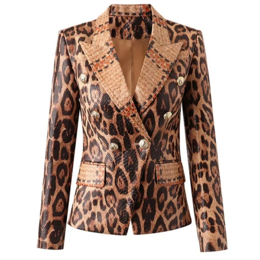 Designed luxury skin reptil print  women blaze NEW